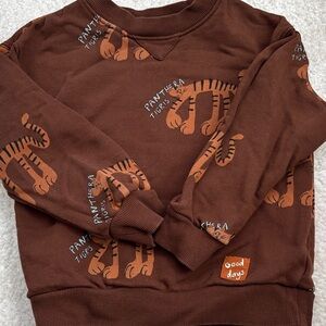 H&M Brown Panthera Tiger Sweatshirt